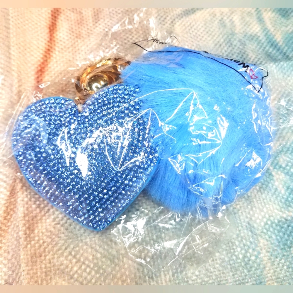 Heart Bag Charm Keychain NIP